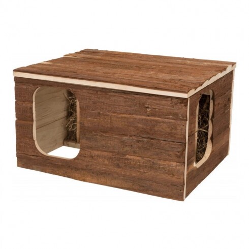 Trixie Fa ház Hilke széna tartóval 40x23x32cm