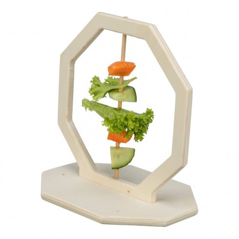 Trixie Ételgyűrű, fa, 17 × 12 × 17 cm