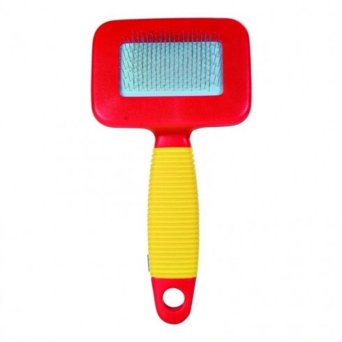 Trixie Kefe Műanyag Fém Sörtékkel Kisállatoknak 7×13cm