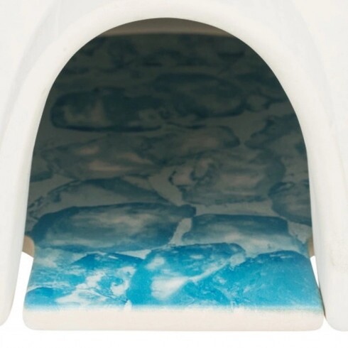 Trixie Igloo Kerámia Hűtőlemezzel Rágcsálóknak 13 × 9 × 15 cm, Fehér