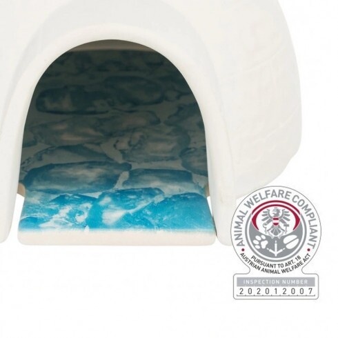 Trixie Igloo Kerámia Hűtőlemezzel Rágcsálóknak 13 × 9 × 15 cm, Fehér