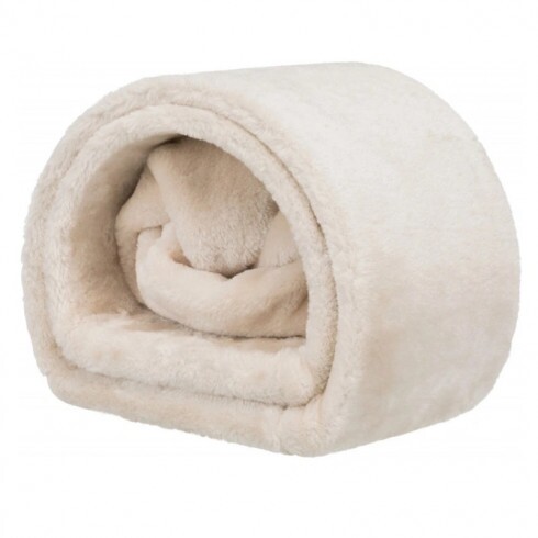 Trixie Alagút Nyúlnak Plüss 2 bejárattal 27x21x80cm, Bézs