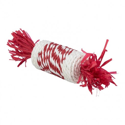 Karácsonyi játék rágcsálónak henger papírfonalból 18cm