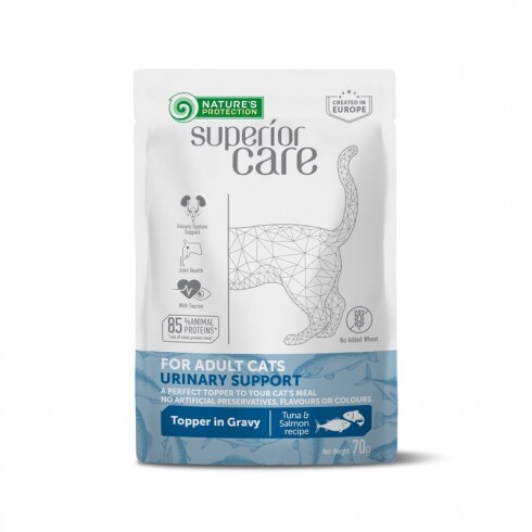 Natures Protection SC Alutasak Adult Cat tuna&salmon healthy urinary system topper 70g