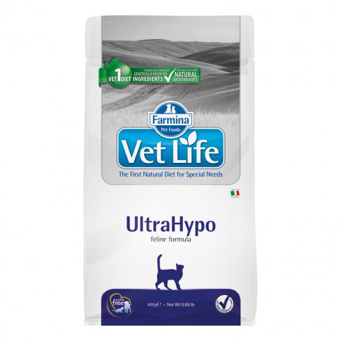 Vet Life Natural Diet Cat Ultrahypo 400g