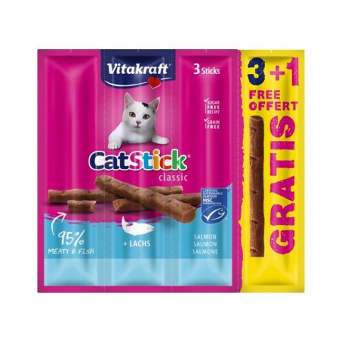 Vitakraft Cat Stick Jutalomfalat Mini Lazac 3+1x6g