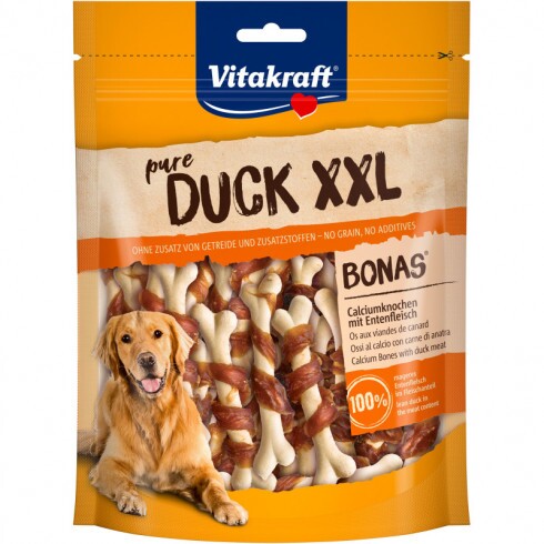 Vitakraft Duck Bonas Bones Kutya Jutalomfalat Kacsahússal XXL 200g