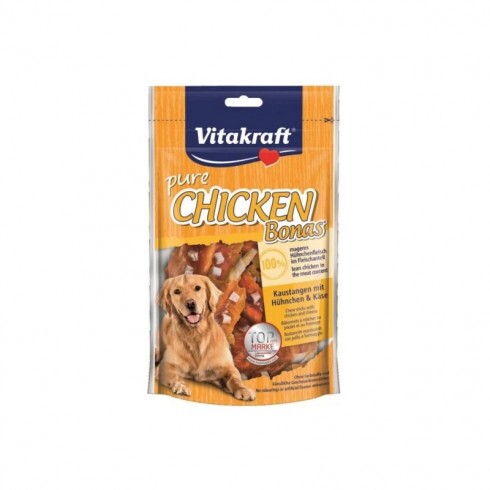 -Vitakraft Chicken Bonas Kutya Jutalomfalat Csirkés és Sajtos 80g