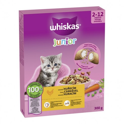Whiskas Junior macskaeledel csirkével 300g