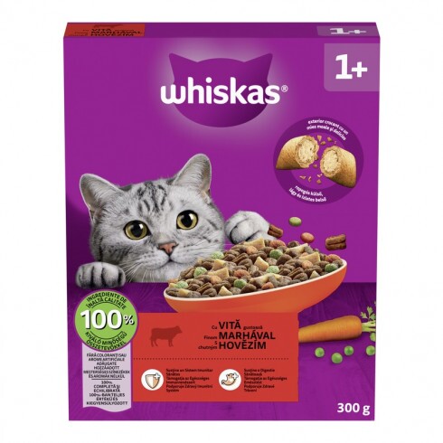 Whiskas Száraz Marha -Májas Falat 300g