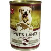 Pet s Land Dog Junior Konzerv Marhamáj-Bárányhús almával 415g PL42705