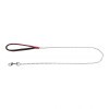 Trixie láncos póráz nylon fogóval 1,1m/2mm piros