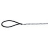 Trixie láncos póráz nylon fogóval 1m/3mm fekete TRX14021