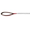Trixie láncos póráz nylon fogóval 1m/3mm piros TRX14023