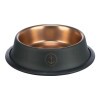 Trixie Tál fém Be Nordic rozsdamentes 0,9l/23cm fekete/bronz