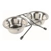 Trixie tál szett fém állványon 2x0,2l/10cm TRX24830