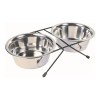 Trixie tál szett fém állványon 2x0,75l/15cm TRX24832