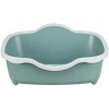 Macska Wc Davio peremmel 56x26x39cm zöld/fehér
