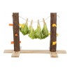 Trixie Gyümölcstartó Rágcsálónak Csipeszekkel, Fa 53x34x25cm